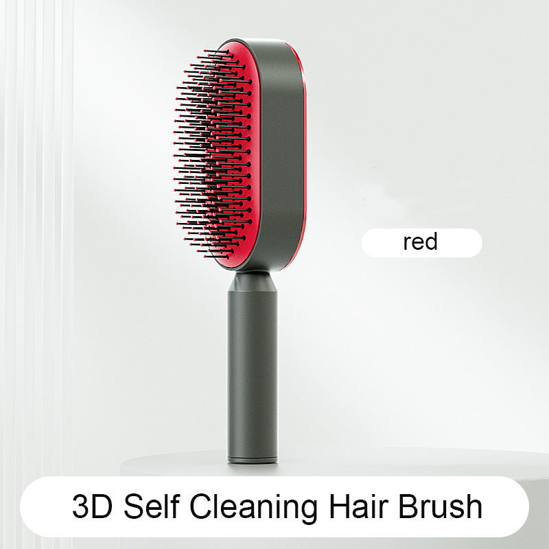 Self Cleaning Hair Brush For Women One-key Cleaning Hair Loss Airbag Massage