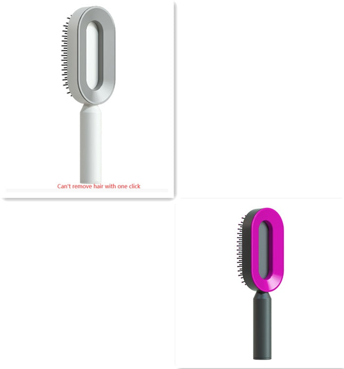 Self Cleaning Hair Brush For Women One-key Cleaning Hair Loss Airbag Massage