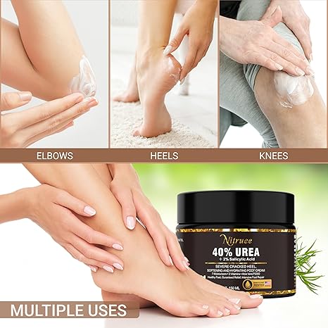 Nitruee Urea Cream 40 percent For Feet Maximum Strength Plus 2% Salicylic Acid