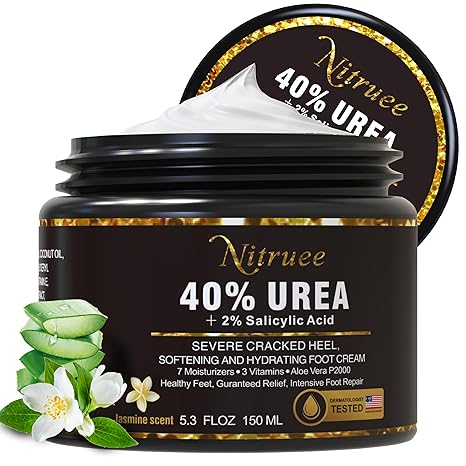 Nitruee Urea Cream 40 percent For Feet Maximum Strength Plus 2% Salicylic Acid