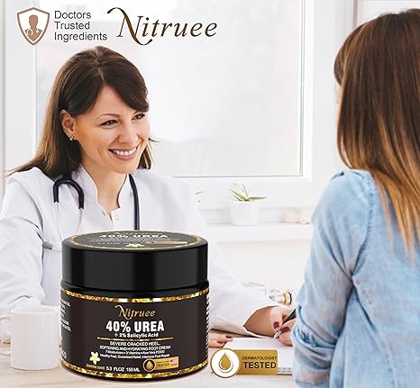 Nitruee Urea Cream 40 percent For Feet Maximum Strength Plus 2% Salicylic Acid